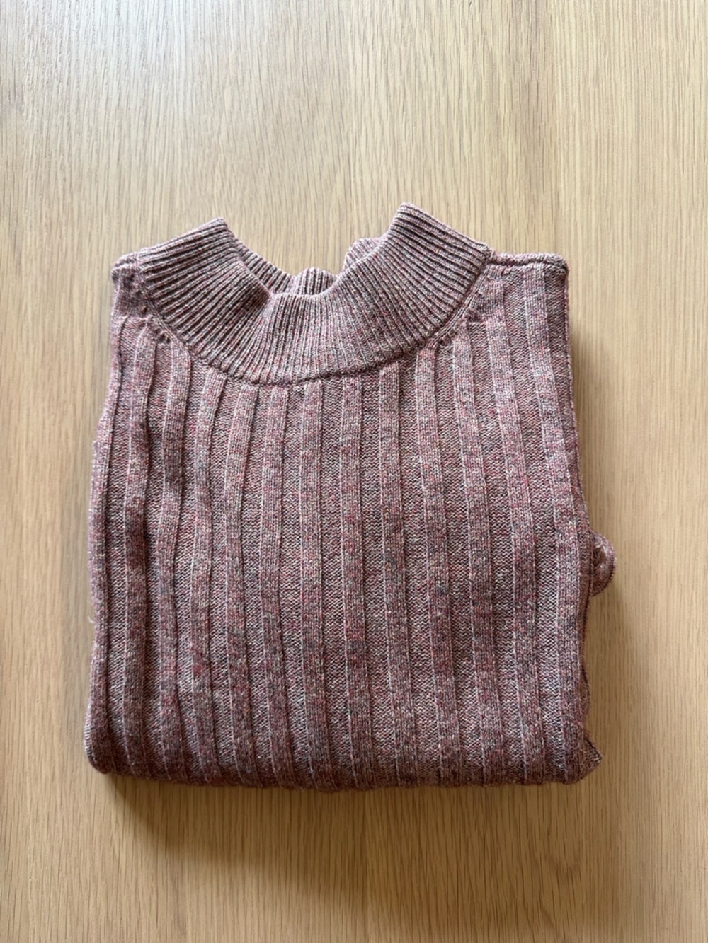 Madewell Tan Mockneck Sweater